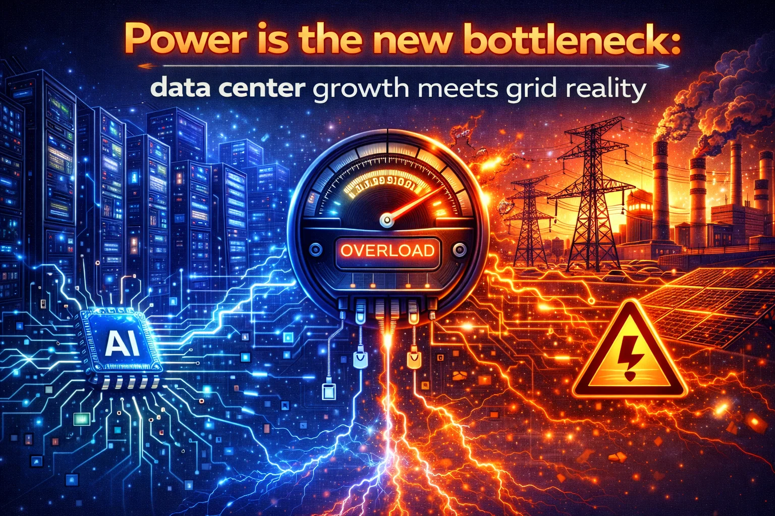 Power is the new bottleneck: data center growth meets grid reality