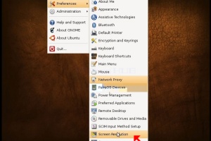How to Change Resolution in Ubuntu 8.04.2 Desktop i386 - Hardy Heron